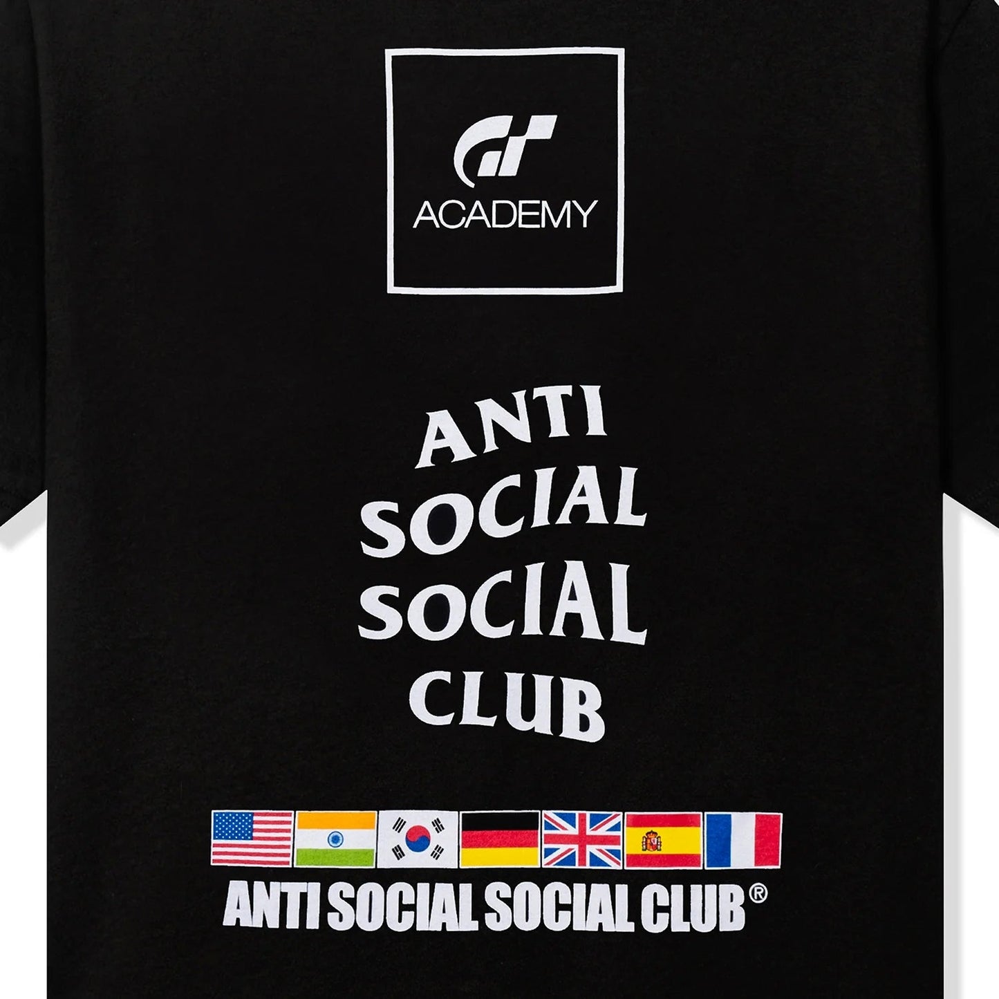 Camiseta ASSCxGran Turismo Flag - Negro